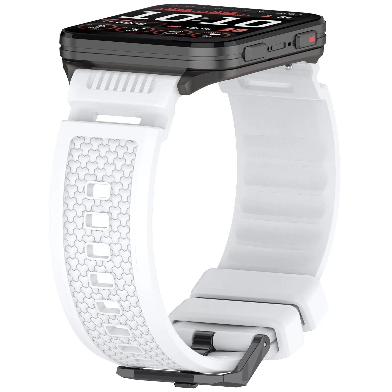 Coros Apex 4 - 46mm siliconen bandje (wit)