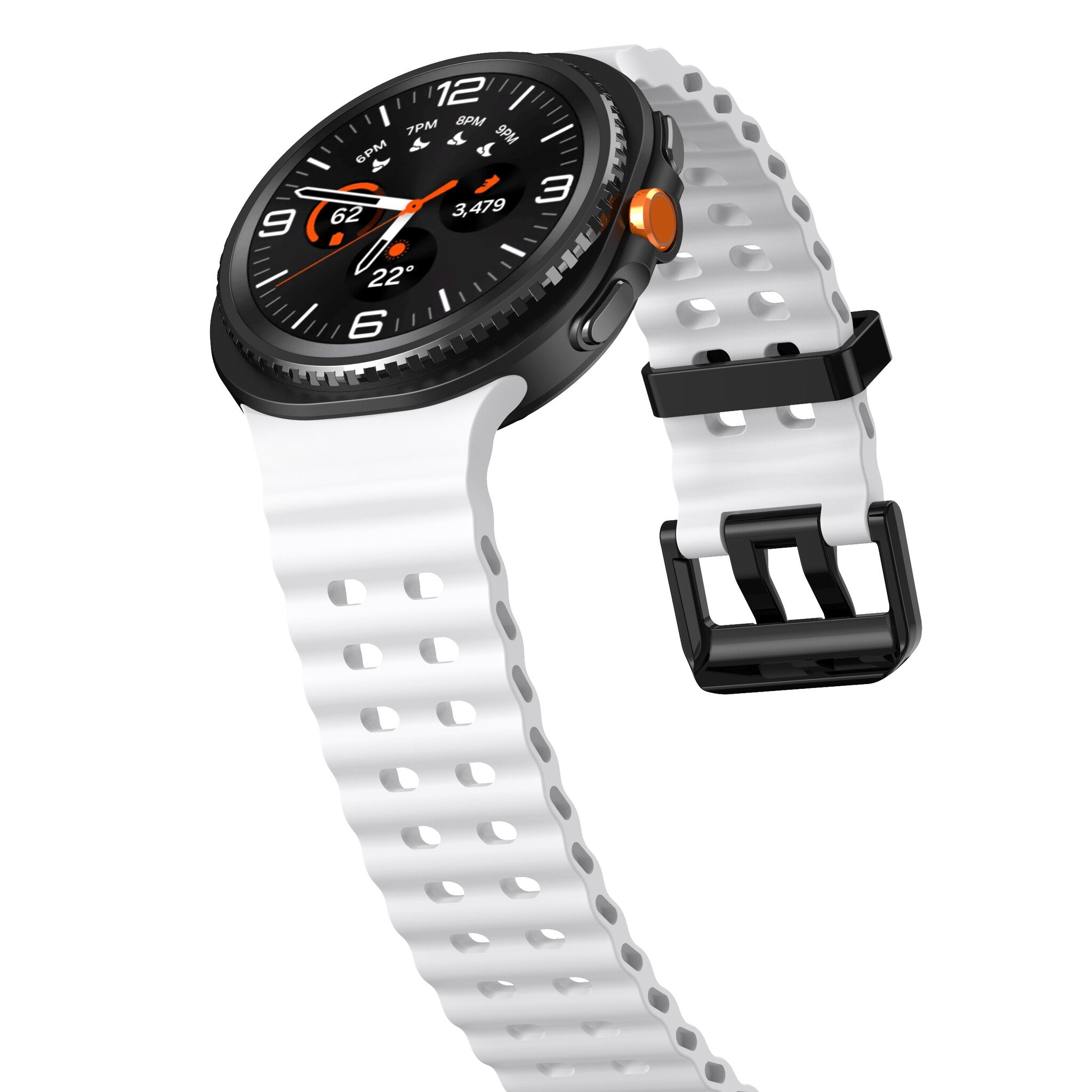 Samsung Galaxy Watch 9 - 44mm Ocean bandje (wit)