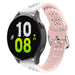 Samsung Galaxy Watch 5 - 44mm siliconen bandje met patroon (wit/roze)