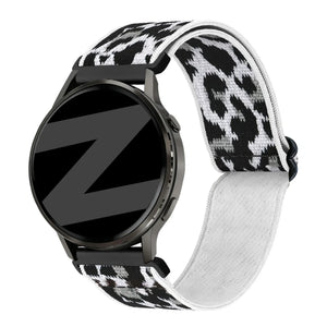 Bandz Denver SW 162 Elastic Nylon Strap (White Leopard)