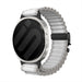 Samsung Galaxy Watch 9 - 40mm outdoor nylon band met P-buckle (wit met zwart)