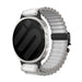 Samsung Galaxy Watch 8 Classic Outdoor Nylon Strap with P-Buckle (White with Black)