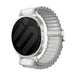 Samsung Galaxy Watch 9 - 44mm outdoor nylon band met P-buckle (wit met zilver)