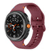 Samsung Galaxy Watch 8 - 40mm siliconen bandje (wijnrood)