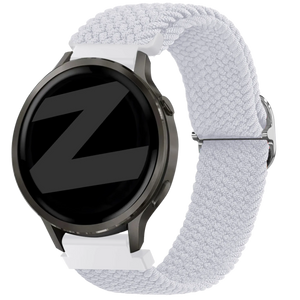 Bandz Garmin Forerunner 265s verstelbare nylon band (wit)