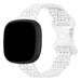 Fitbit Versa 4 siliconen bandje met patroon (wit)