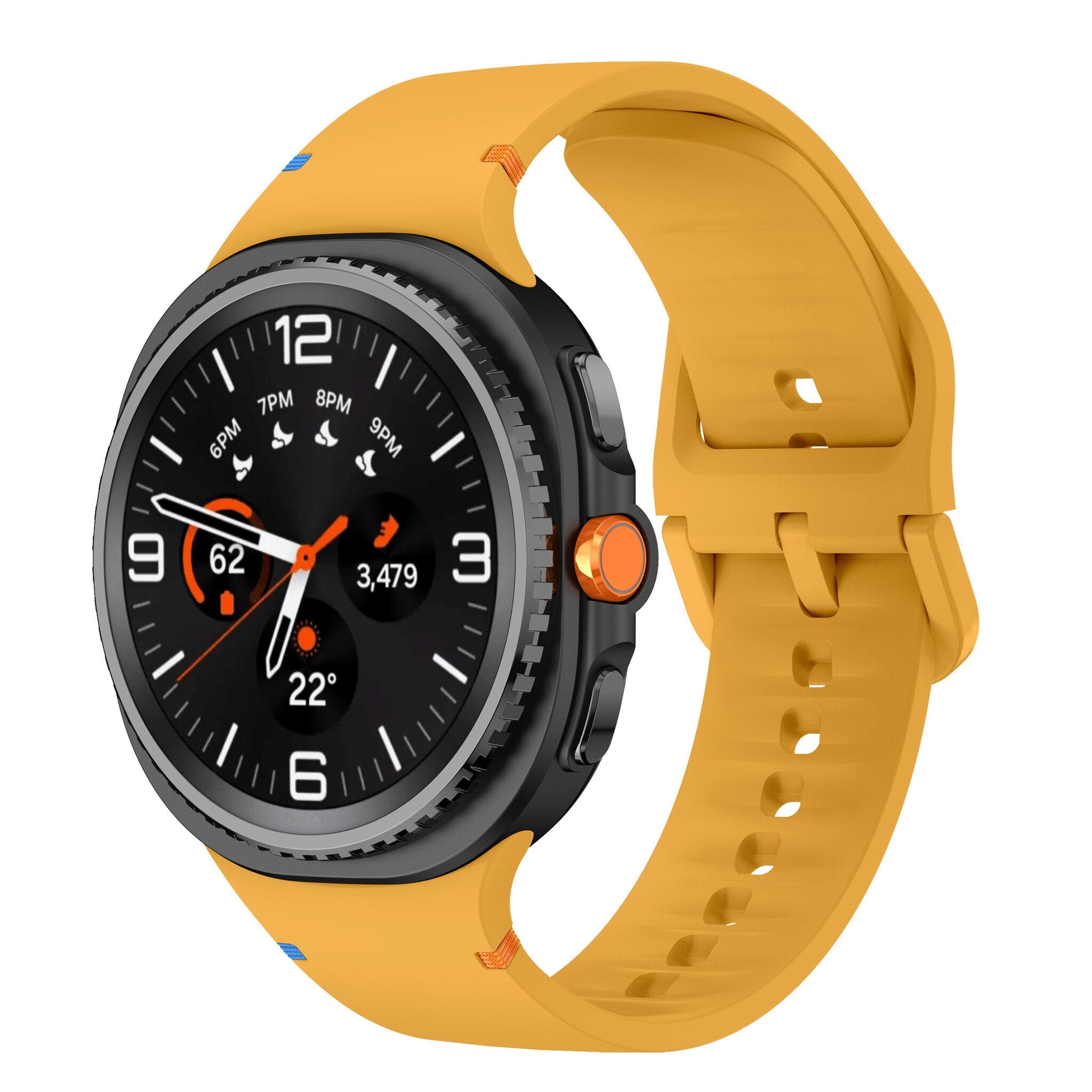 Samsung Galaxy Watch 9 - 44mm Silicone Strap (Yellow)