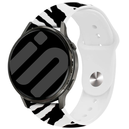 Garmin Vivoactive 5 Print Silicone Strap (Wild Zebra)