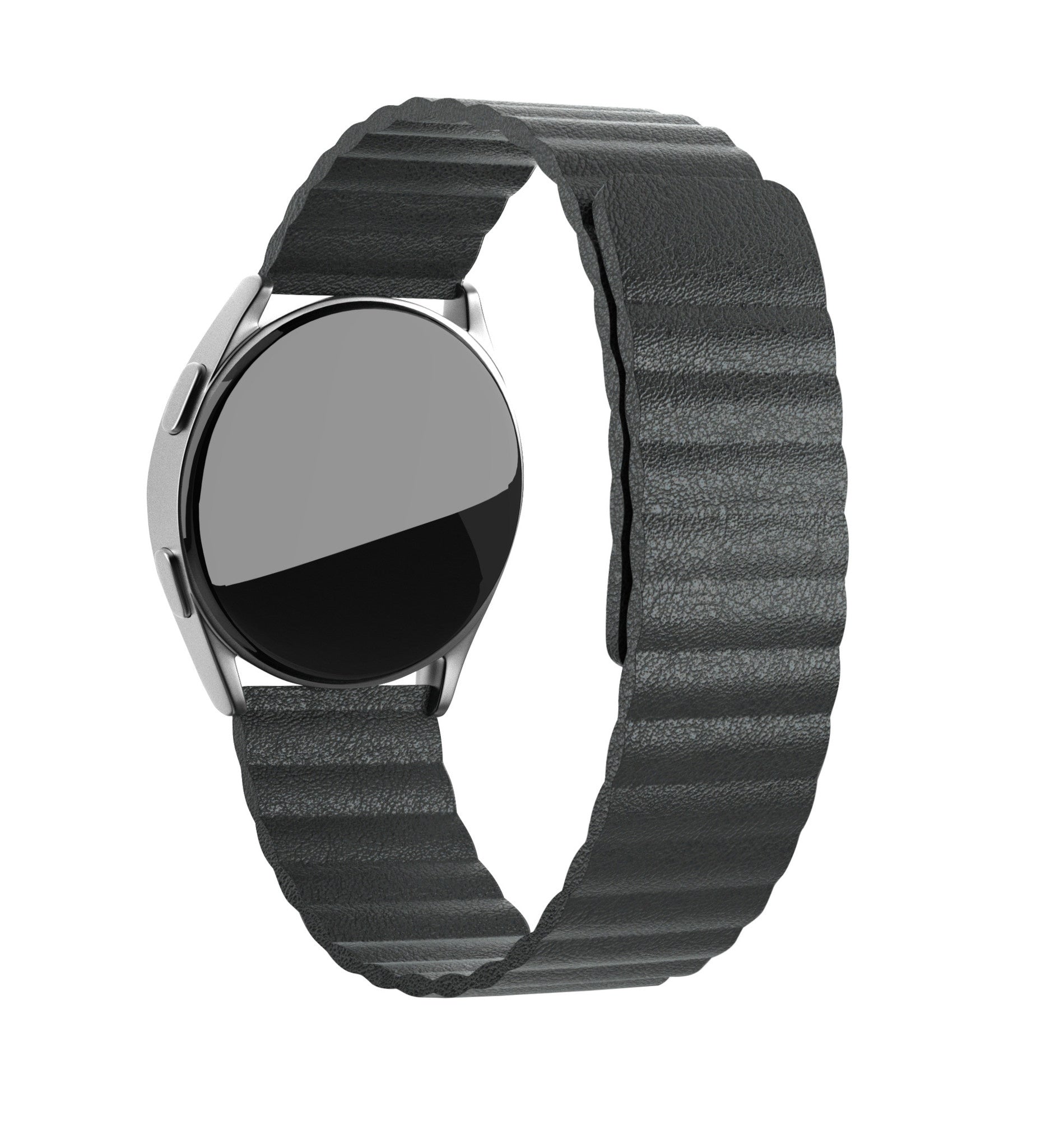 Amazfit Bip 5 leren loop bandje (zwart)