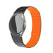 Samsung Galaxy Watch 6 Classic 47mm Magnetic Silicone Strap (Black/Orange)