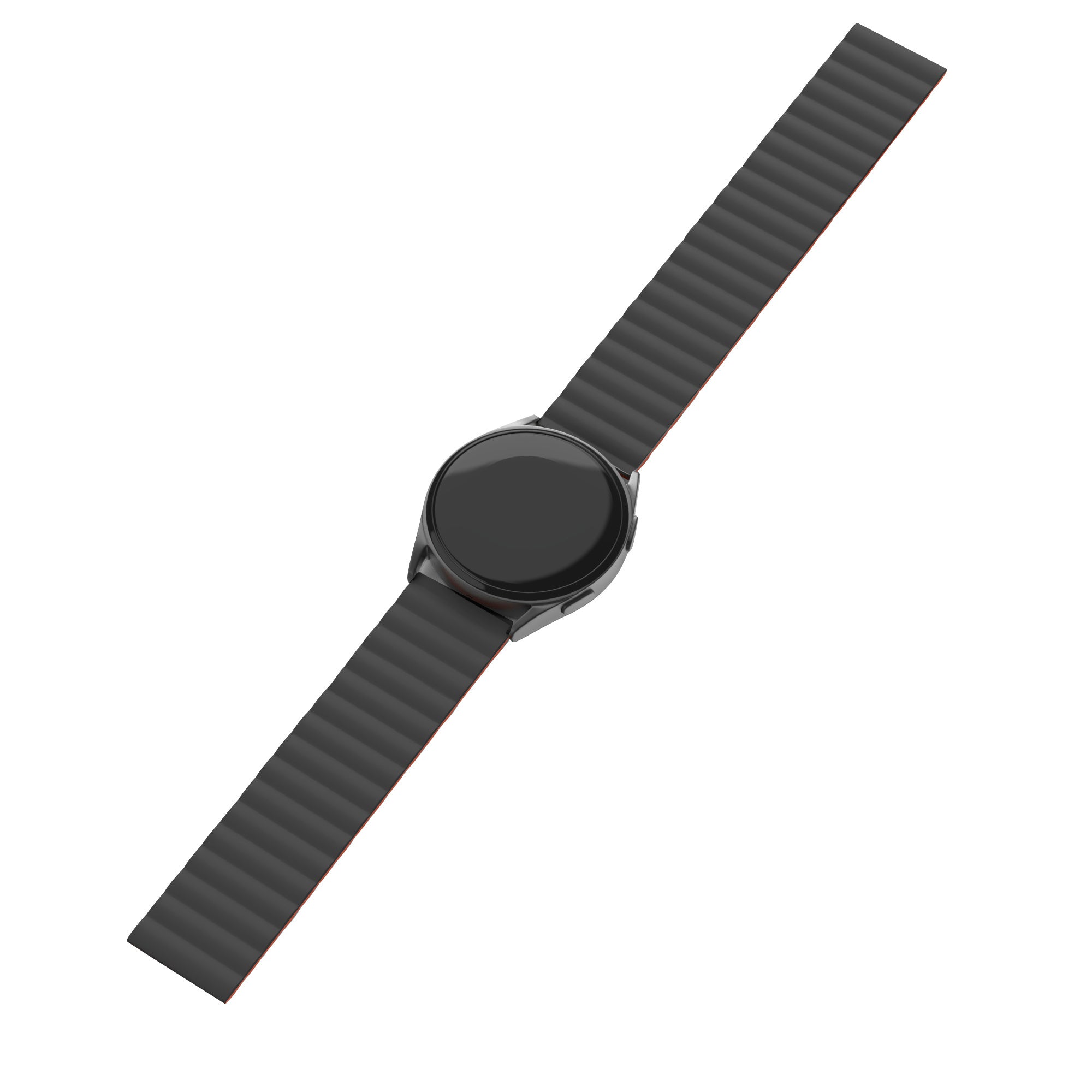Polar Unite magnetisch siliconen bandje (zwart/oranje)