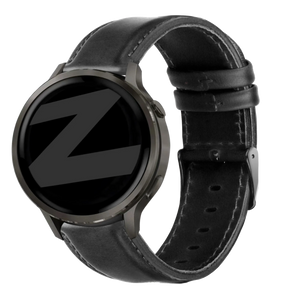 Bandz Garmin Vivomove Style lederen band 'Classic' (zwart)