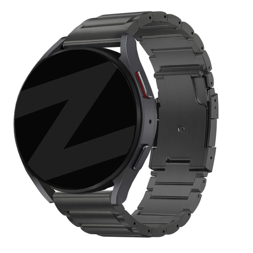 Bandz Oppo Watch X2 titanium schakel band (zwart)