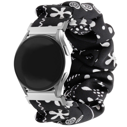 Samsung Galaxy Watch Active scrunchie bandje (zwart mix)