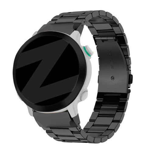 Bandz Garmin Forerunner 745 stalen band 'Classic' (zwart)
