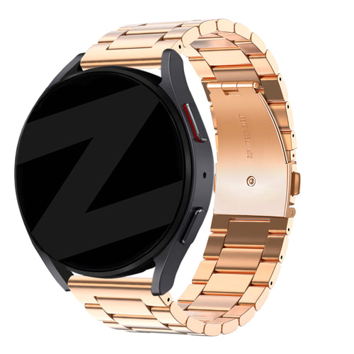 Bandz Garmin Vivomove Trend stalen band 'Classic' (rosé goud)
