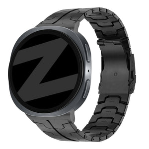 Bandz Samsung Galaxy Watch 8 - 44mm stalen band 'Iron' (zwart)