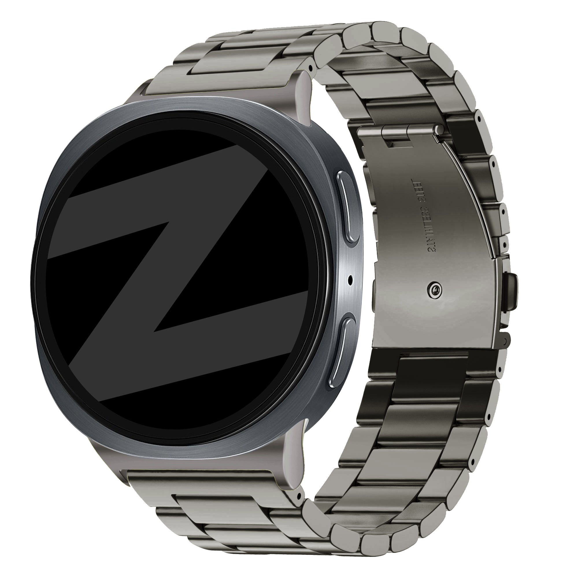 Bandz Samsung Galaxy Watch 8 Classic stalen band 'Classic' (grafiet)