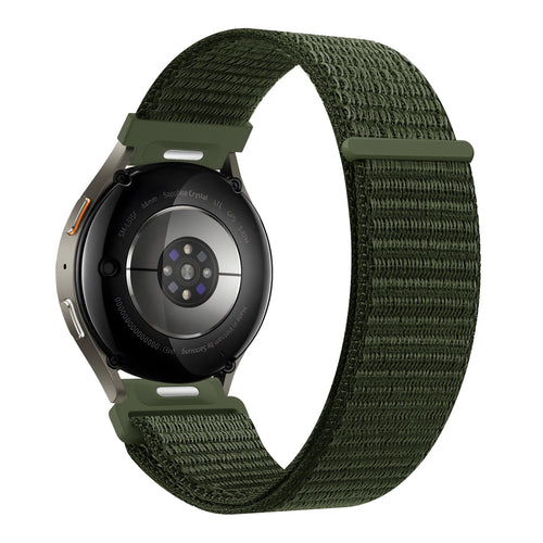 Bandz Samsung Galaxy Watch Active nylon band 'Easy fit' (groen)