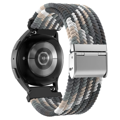 Bandz Garmin Vivomove Style gevlochten nylon band (zwart mix)