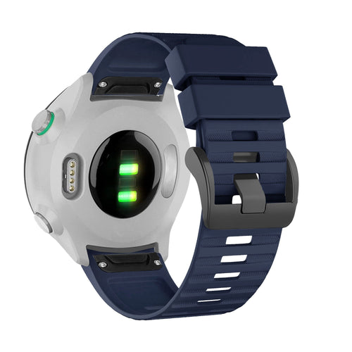 Bandz Garmin Instinct Buckled Silicone Strap (Dark Blue)
