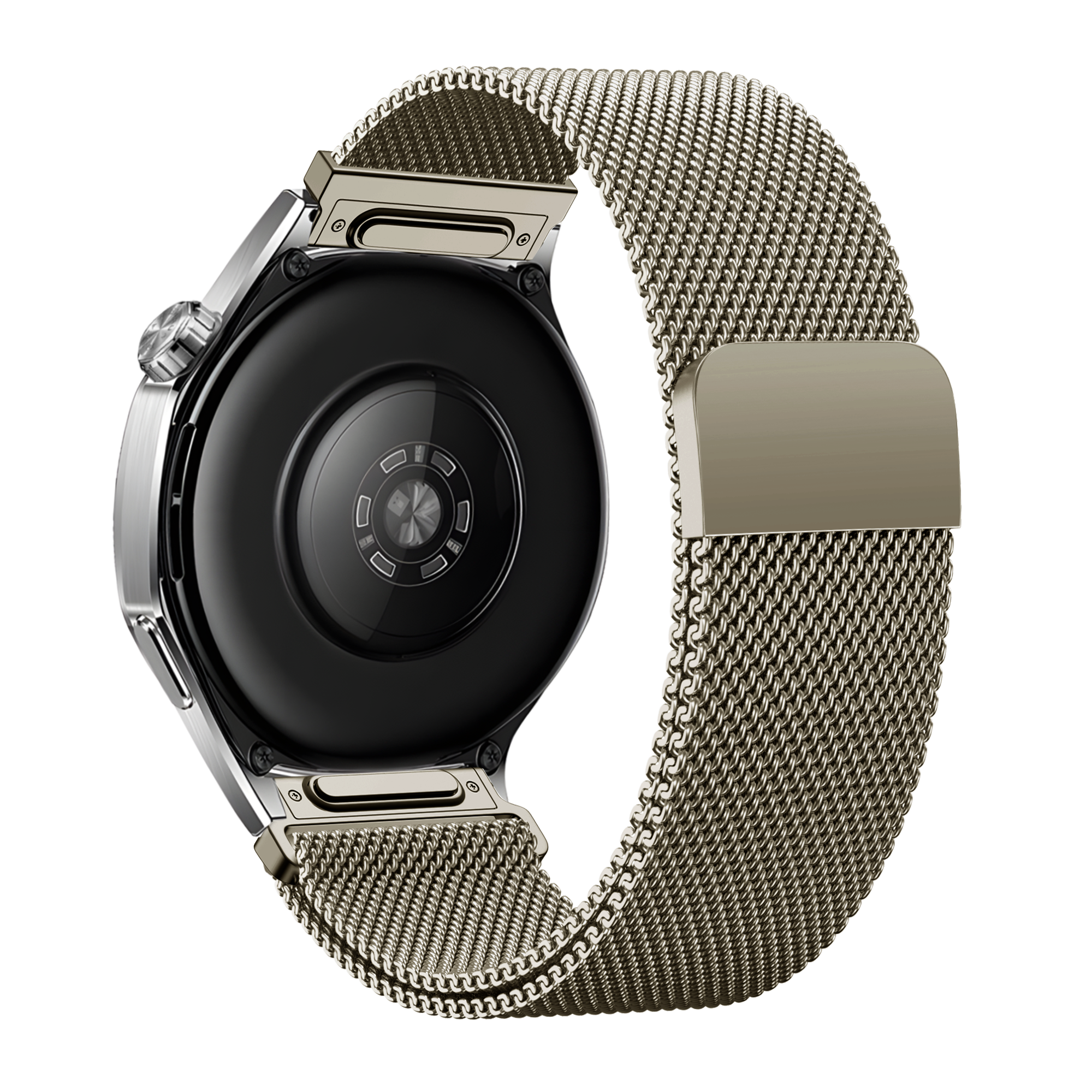 Bandz Xiaomi Mi Watch 'One Push' Milanese Strap (Titanium)