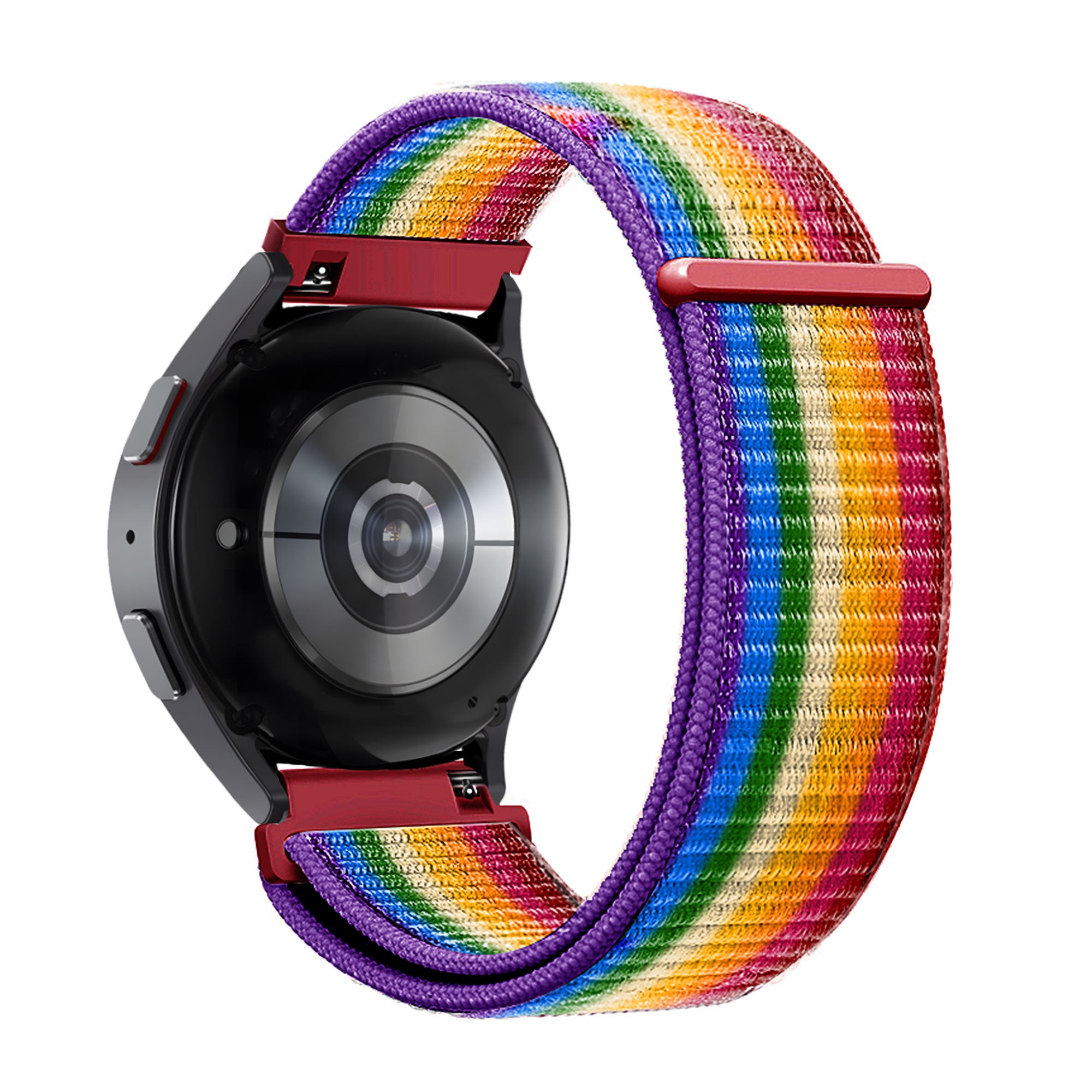 Bandz Garmin Vivomove Trend nylon loop band (regenboog)