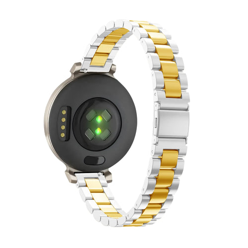 Bandz Pebble Round 2 - 14mm stalen band 'Classic' (zilver/goud)