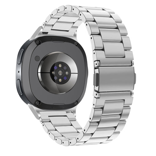 Bandz Samsung Galaxy Watch 8 - 44mm stalen band 'Classic' (zilver)