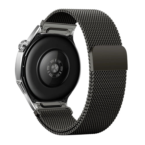 Bandz Amazfit GTR 3 (Pro) 'One Push' Milanese Strap (Titanium Grey)