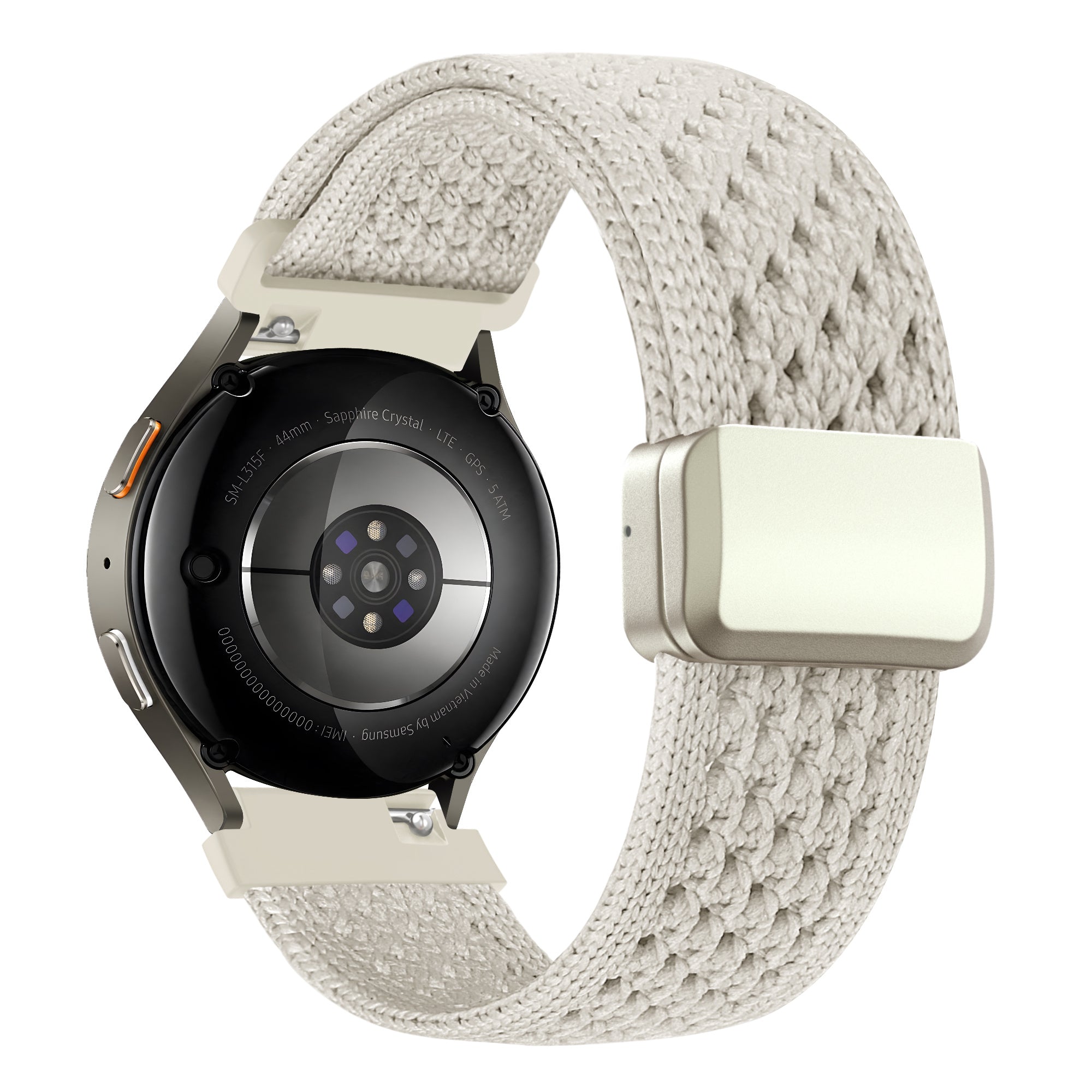 Bandz Garmin Vivomove Trend vintage nylon band (sterrenlicht)