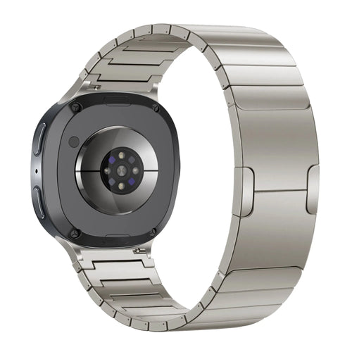 Titanium Strap 'One Bead', on a watch, 3/4 rear view