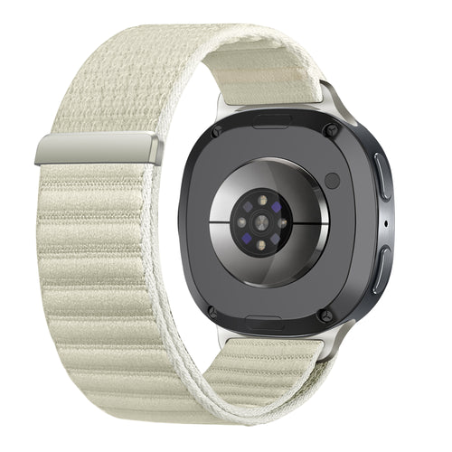  Samsung Galaxy Watch 8 - 44mm wave nylon bandje (sterrenlicht)