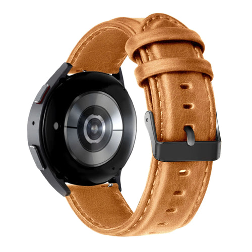 Bandz OnePlus Watch 3 Leather Strap 'Classic' (Brown)