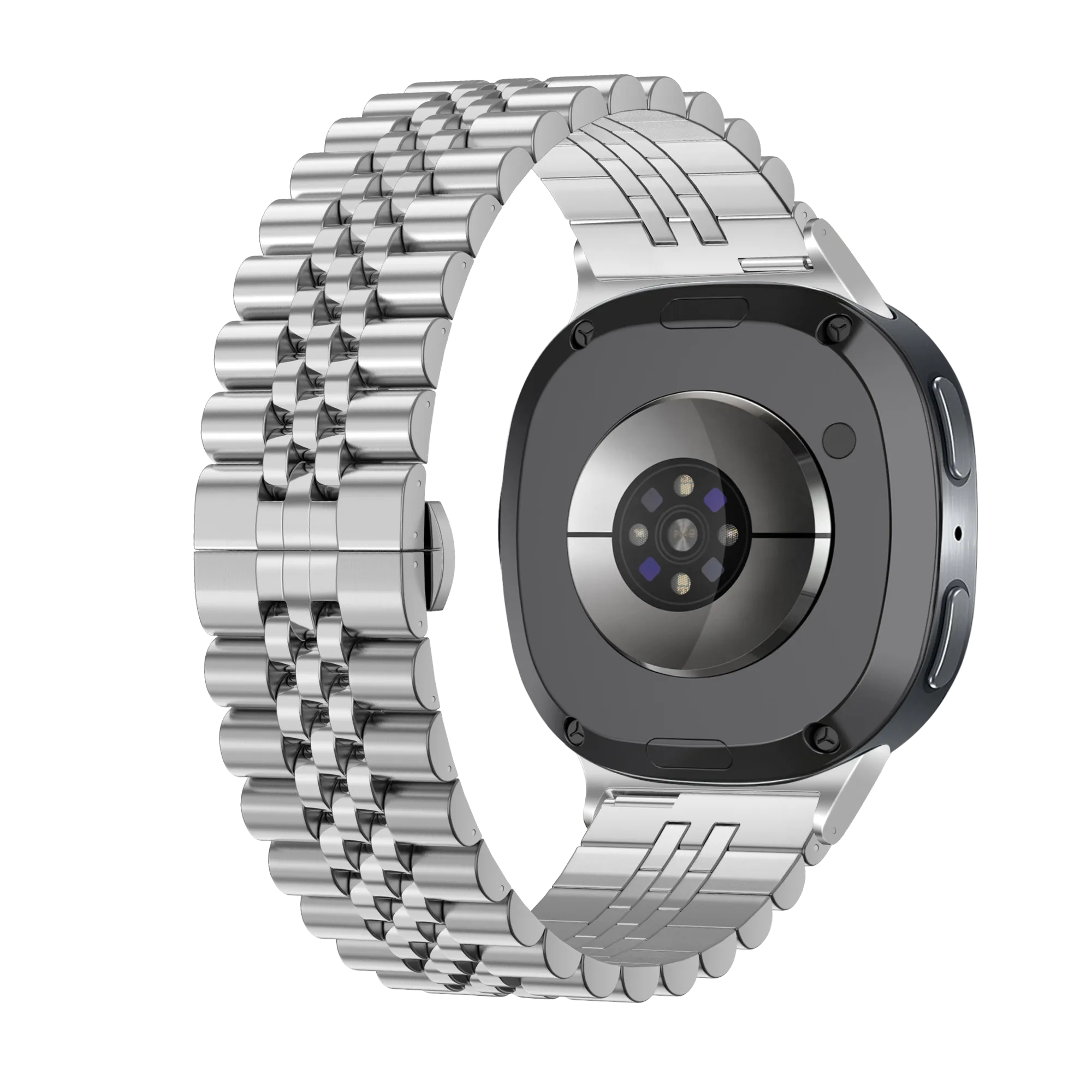Samsung Galaxy Watch 8 - 44mm Jubilee stalen band (zilver)