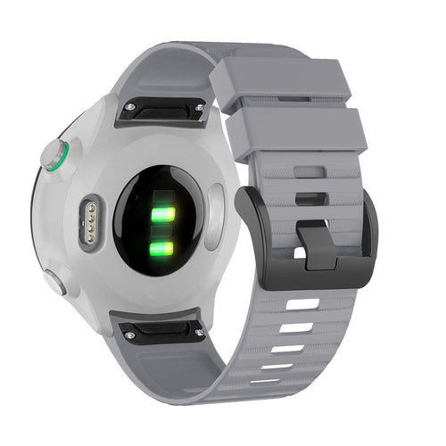 Bandz Garmin MARQ siliconen band met gesp (grijs)