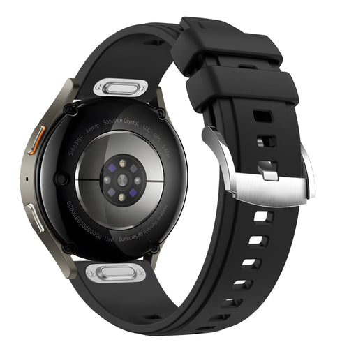 Bandz Amazfit Balance 2 siliconen band 'Easy fit' (zwart) 