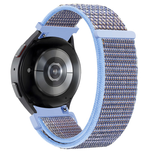 Bandz Garmin Vivomove Style nylon loop band (azure blauw)