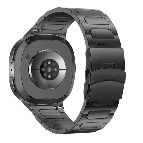 Bandz Samsung Galaxy Watch 8 - 40mm titanium band 'Deluxe' (zwart)