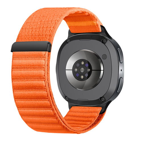 Samsung Galaxy Watch 9 - 40mm wave nylon bandje (oranje)