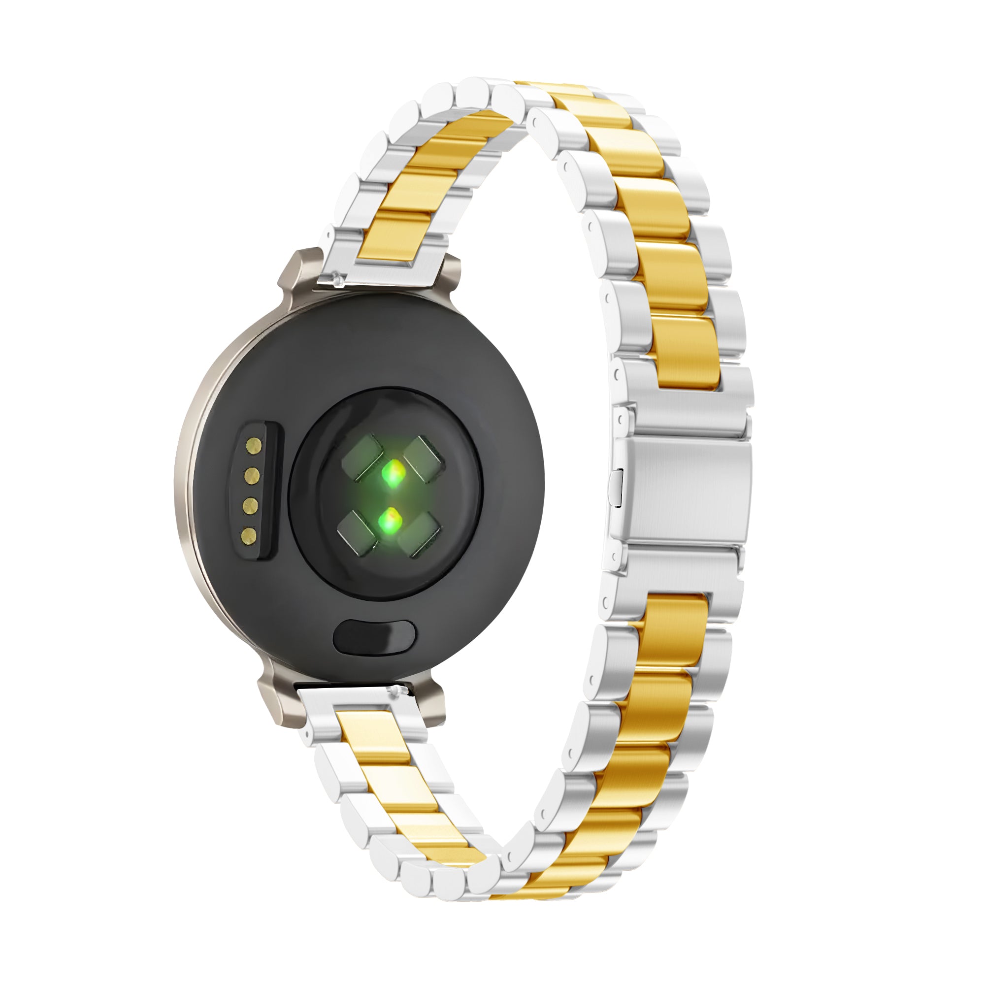 Bandz Garmin Lily 2 stalen band 'Classic' (zilver/goud)
