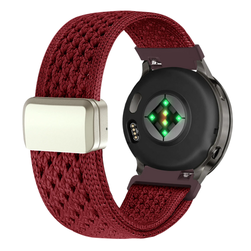 Bandz Garmin Approach J1 vintage nylon band (wijnrood)