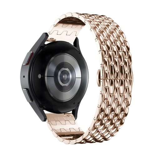 Bandz Gard Pro Health Smartwatch 3 - 41mm stalen band 'Dragon' (roségoud)