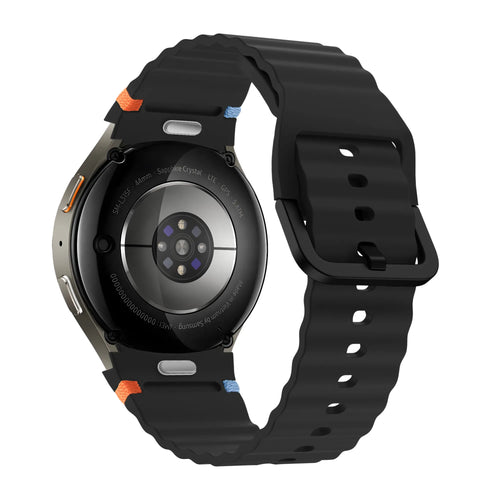 Bandz Samsung Galaxy Watch 5 Pro wave band 'Easy fit' (zwart)