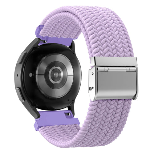 Bandz Garmin Vivomove Style gevlochten nylon band (lichtpaars)