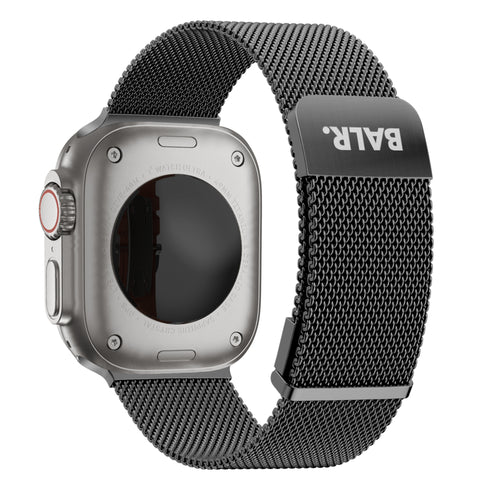 BALR Apple Watch Ultra milanese band (zwart)