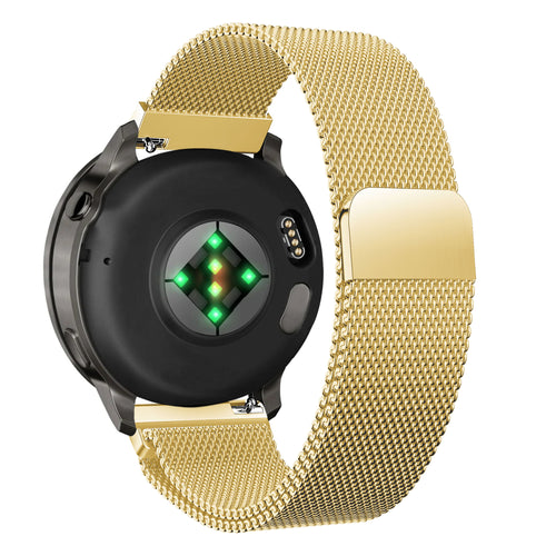 Bandz Garmin Vivoactive 4s Milanese loop band (goud)
