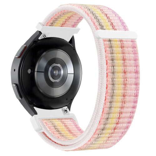 Bandz Amazfit Active 2 nylon loop band (kleurrijk)