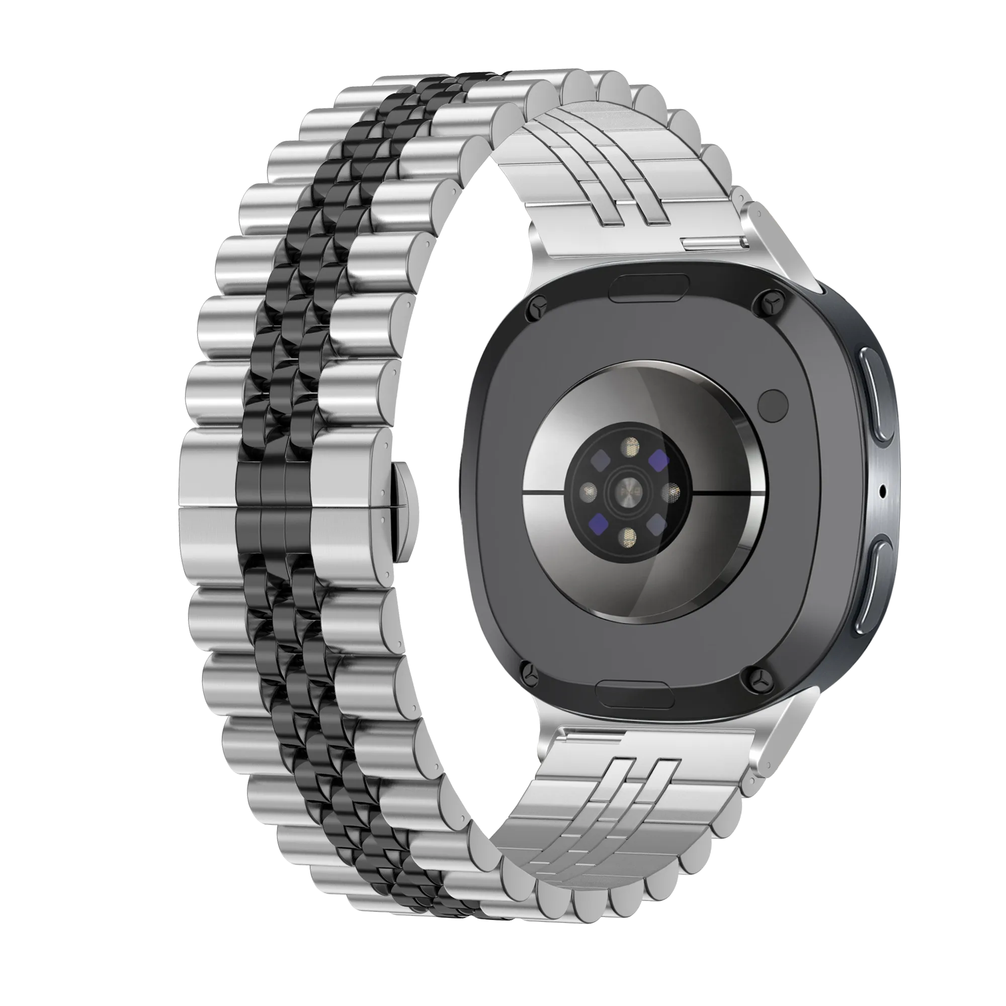 Samsung Galaxy Watch 8 - 40mm Jubilee Steel Strap (Silver/Black)