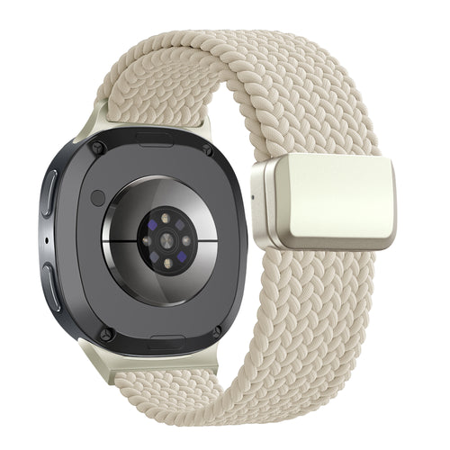 Bandz Samsung Galaxy Watch 8 - 44mm Magnetic Braided Strap (Starlight)